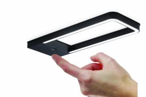 LED, Tablette lumineuse Spot LED 5W à poser coloris Noir avec interrupteur ZE1091009 LUISINA