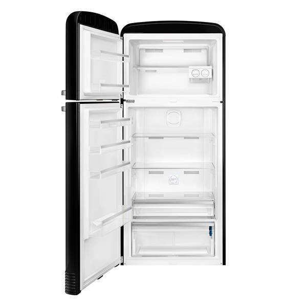 Réfrigérateur 2 portes 400+124l E Noir - SMEG Années 50 Réf. FAB50LBL5