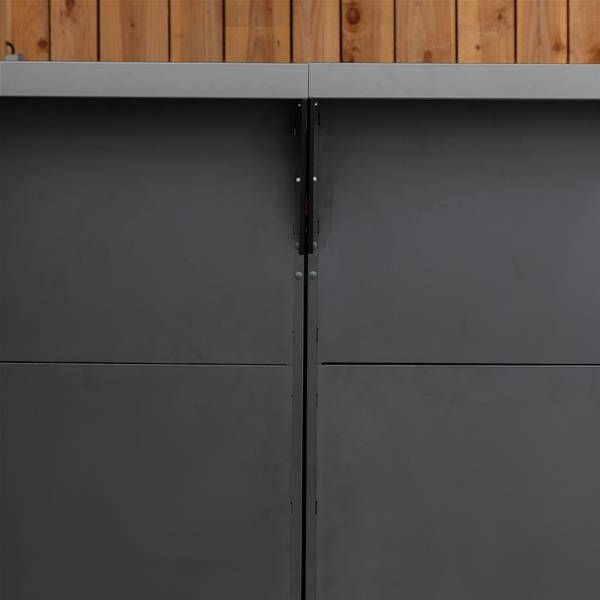 Module de cuisine d'extérieur Habillage arrière intégral noir pour Modulo 80 cm  ENO - MOD2485