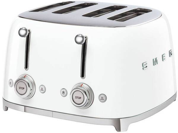 Grille-pain Toaster 4 tranches SMEG - TSF03WHEU