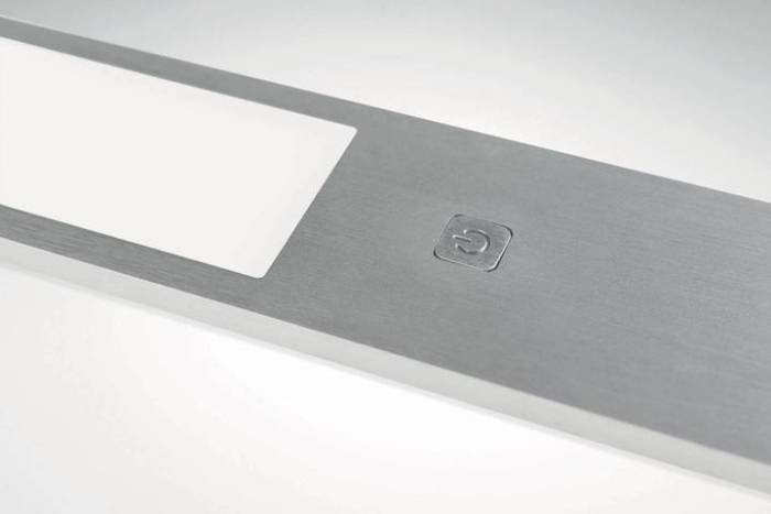 LED, Tablette lumineuse Kit surface - 3 spots à poser coloris Aluminium + câblage + convertisseur ZE0173075 LUISINA